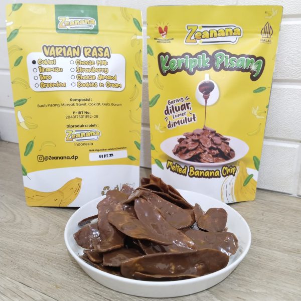 keripik pisang rasa tiramisu